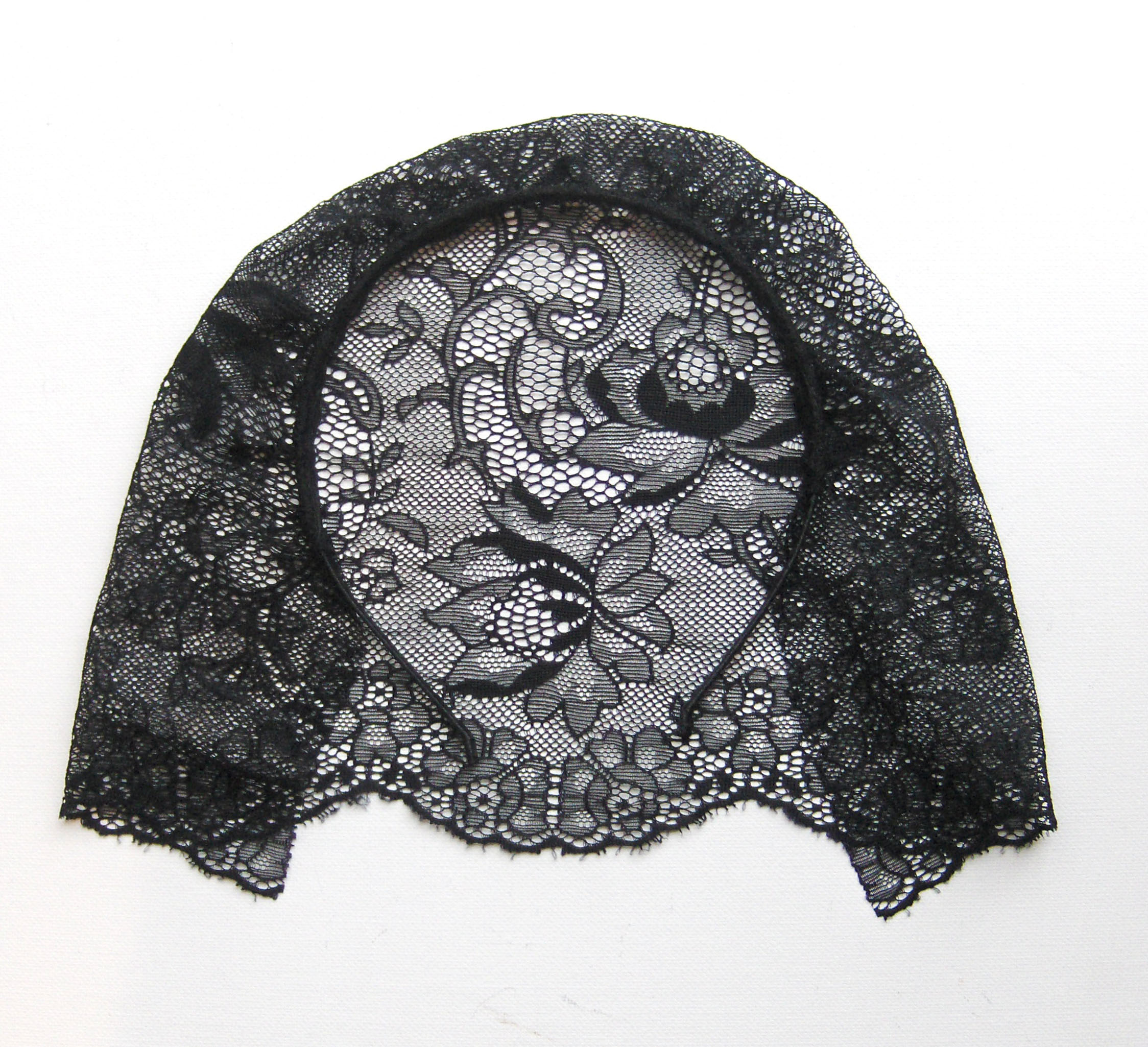 Black lace veil headband luulla productoriginal568874136
